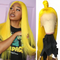 Dorsanee Hair Yellow Color Straight 13x4 Lace Front Wig For Black Women Human Hair Wig