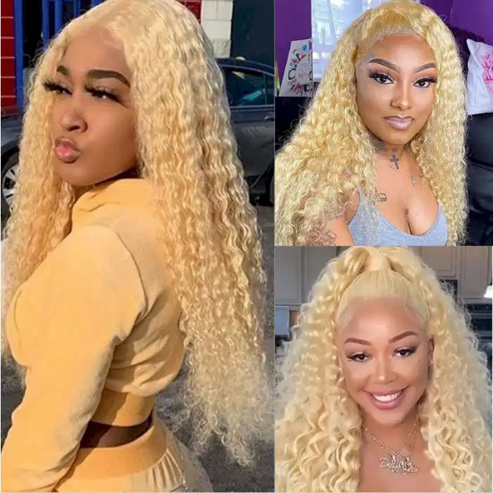 Dorsanee Hair Flash Sale Jerry Curly 613 Blonde 13x4 HD Lace Front Wig  Human Hair Wig