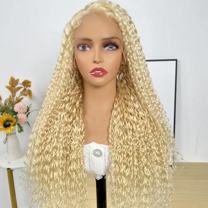 Dorsanee Hair Flash Sale Jerry Curly 613 Blonde 13x4 HD Lace Front Wig Human Hair Wig