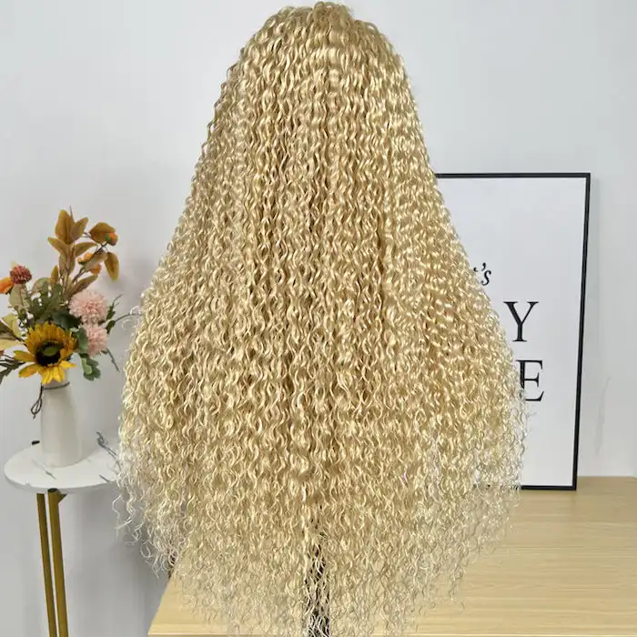 Dorsanee Hair Flash Sale Jerry Curly 613 Blonde 13x4 HD Lace Front Wig Human Hair Wig