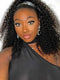 Dorsanee Headband Pre Style Jerry Kinky Curly Virgin Human Hair Wigs