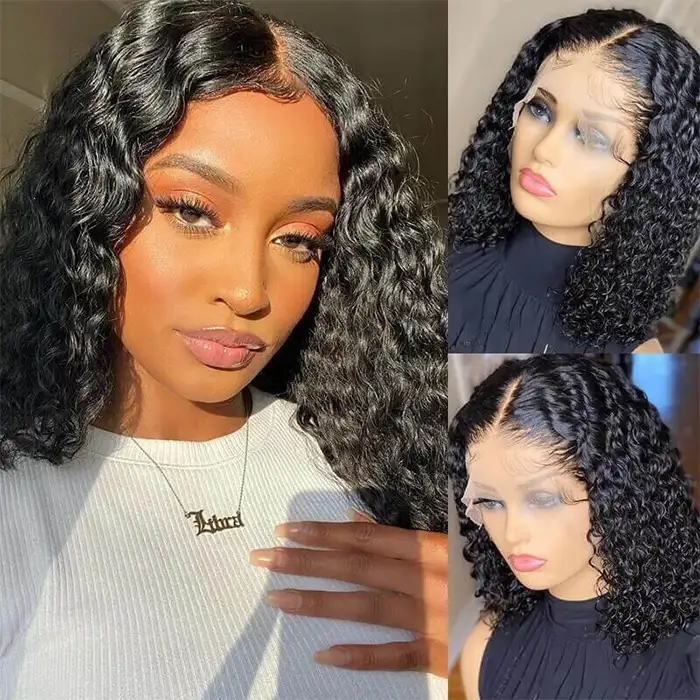 Dorsanee hair water wave 13×4 lace front human hair wigs with baby hair