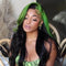 Dorsanee Hair Skunk Stripe Color Body Wave Wig 13x4 Highlights Lace Front Human Hair Wig
