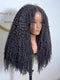 Dorsanee 250 300 Density Fluffy Kinky Curly Coils 13x4 Lace Front Human Hair Wig
