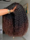Dorsanee 250 300 Density Fluffy Kinky Curly Coils 13x4 Lace Front Human Hair Wig