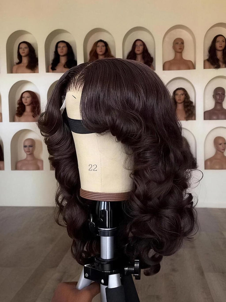 Dorsanee 250 300 Density Glam Loose Body Wave 13x4 Lace Front Virgin Human Hair Wig