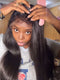 Dorsanee 250 300 Density Seamless Melt Wispy 4C Hair Edges Bone Straight 13x4 Lace Front Human Hair Wigs