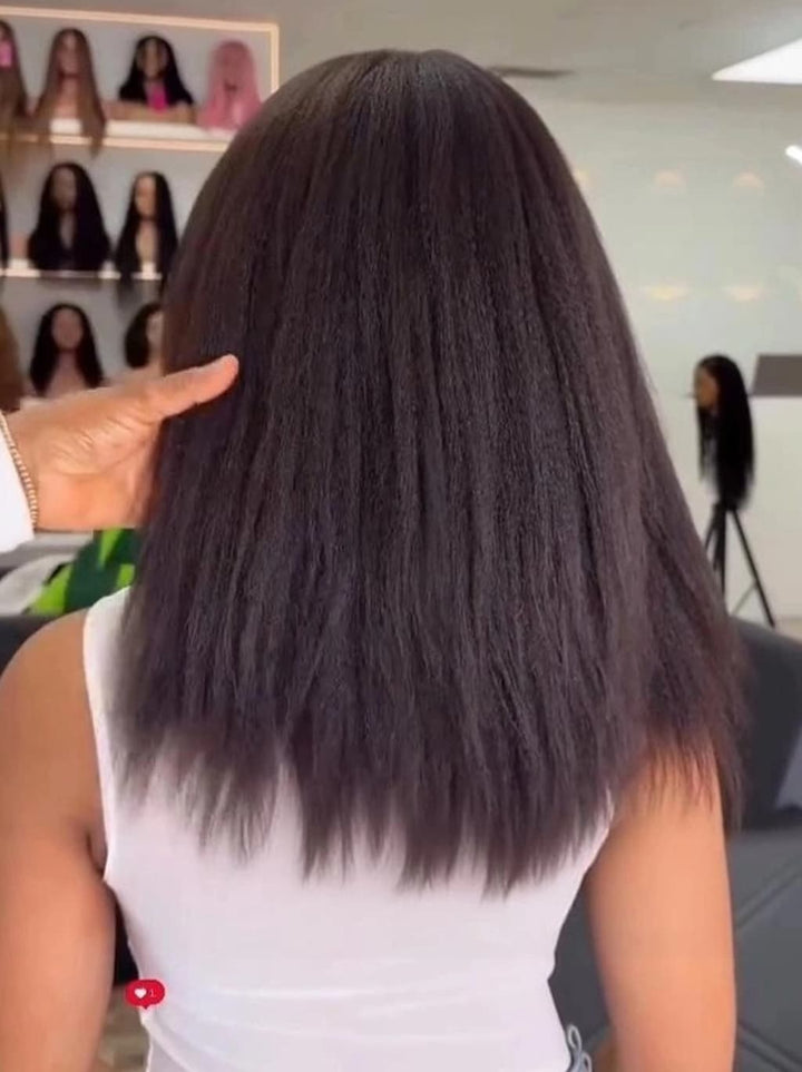 Dorsanee 250 300 Density Seamless Melt Wispy 4C Hair Edges Bone Straight 13x4 Lace Front Human Hair Wigs