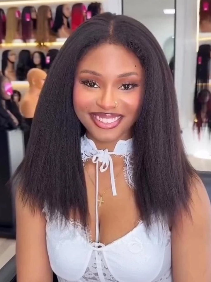 Dorsanee 250 300 Density Seamless Melt Wispy 4C Hair Edges Bone Straight 13x4 Lace Front Human Hair Wigs