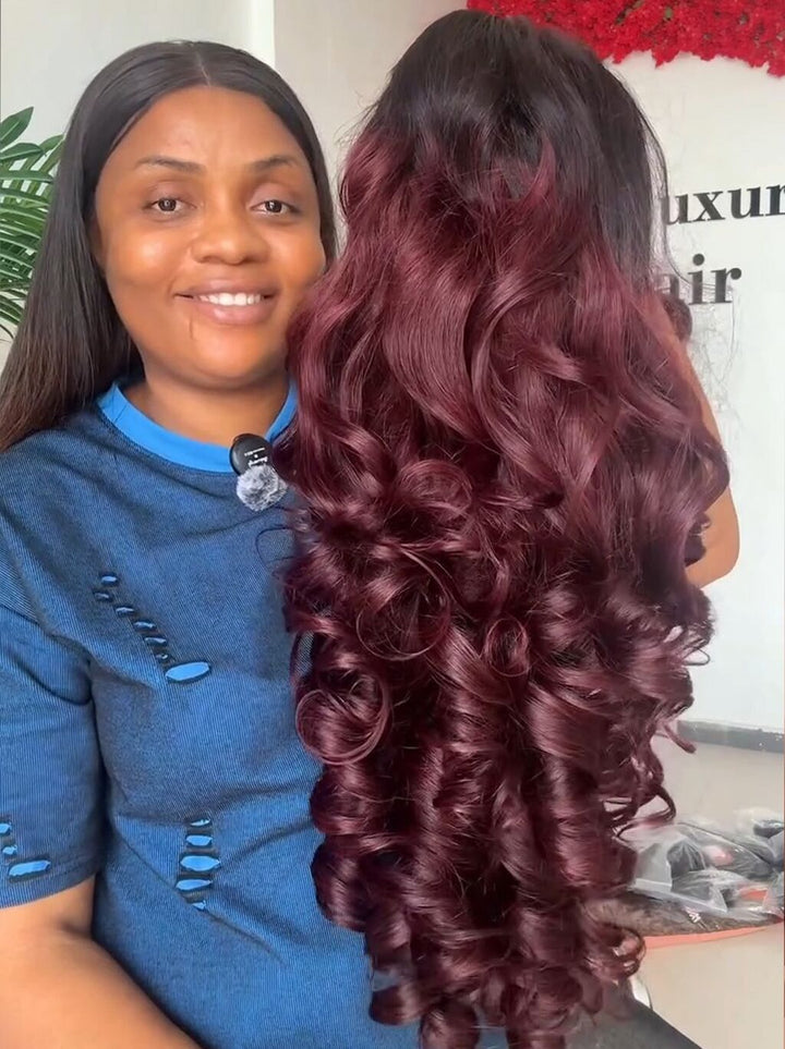 Dorsanee 250 Density Loose Body Wave Curls 13x4 Lace Front Virgin Human Hair Wigs