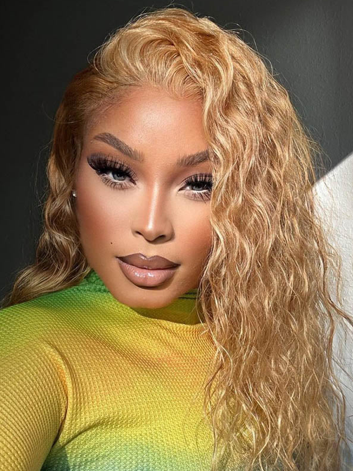 27_Honey_Blonde_Wig_Water_Wave_Curly_Hair_HD_Transparent_Lace_Front_Wig_3D_Dome_Cap