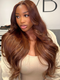 28 Inch = $199 | Dorsanee Balayage Blonde Brown Highlights 13x4 Lace Front Body Wave Hair Wigs