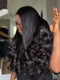 Dorsanee 300 400 Density Straight Hair With Loose Wavy Curls Ends 13x4 Lace Front Human Hair Wig