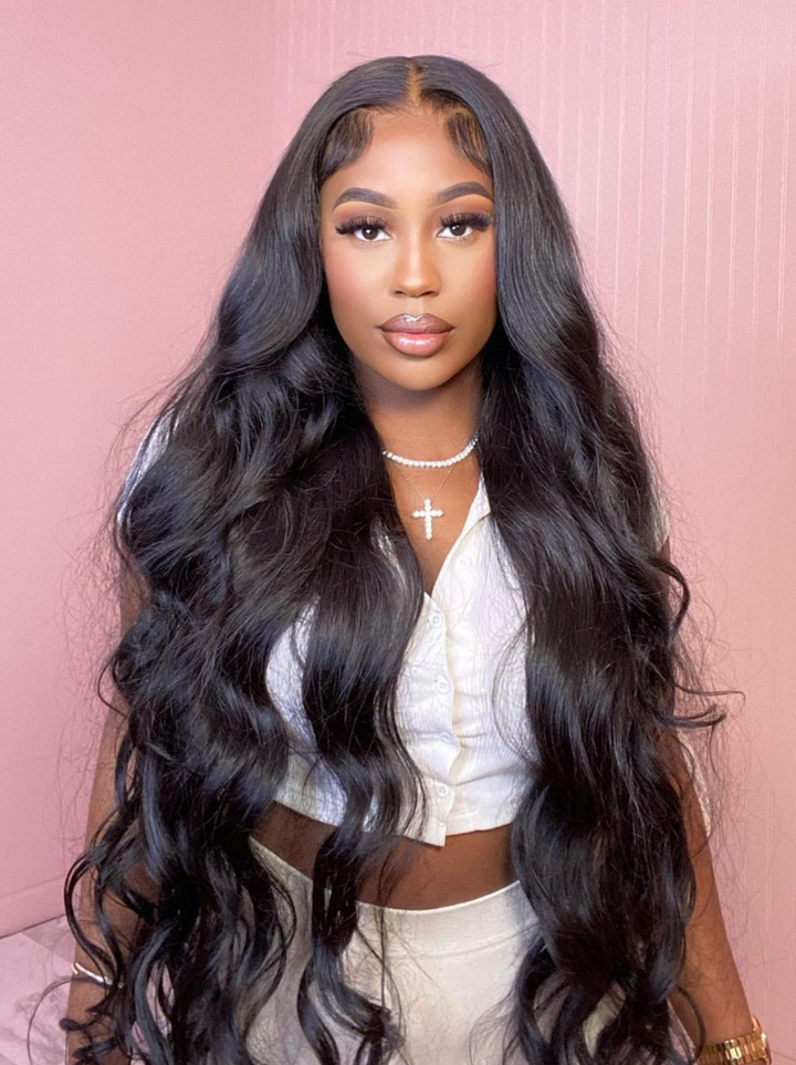 Dorsanee 42 40 38 36 34 32 30 inch 13x4 Lace Front Body Wave Human Hair Wig