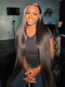 Dorsanee Knee Length  Wigs 42 40 38 36 34 32 30 inch Buss Down Bone Straight 13x4 Lace Front Human Hair Wig