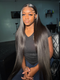 Dorsanee Knee Length  Wigs 42 40 38 36 34 32 30 inch Buss Down Bone Straight 13x4 Lace Front Human Hair Wig