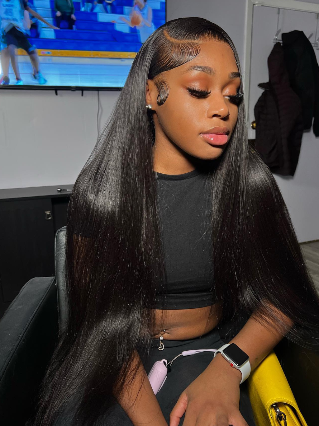 Dorsanee 42 40 38 36 34 32 30 inch Bone Straight 13x4 Lace Front Virgin Human Hair Wig