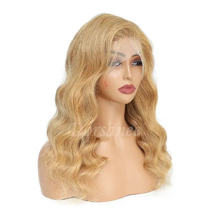 Dorsanee Hair #27 Light Honey Blonde Colored Body Wave 13x4 HD Lace Front Wig Human Hair Wigs For Women