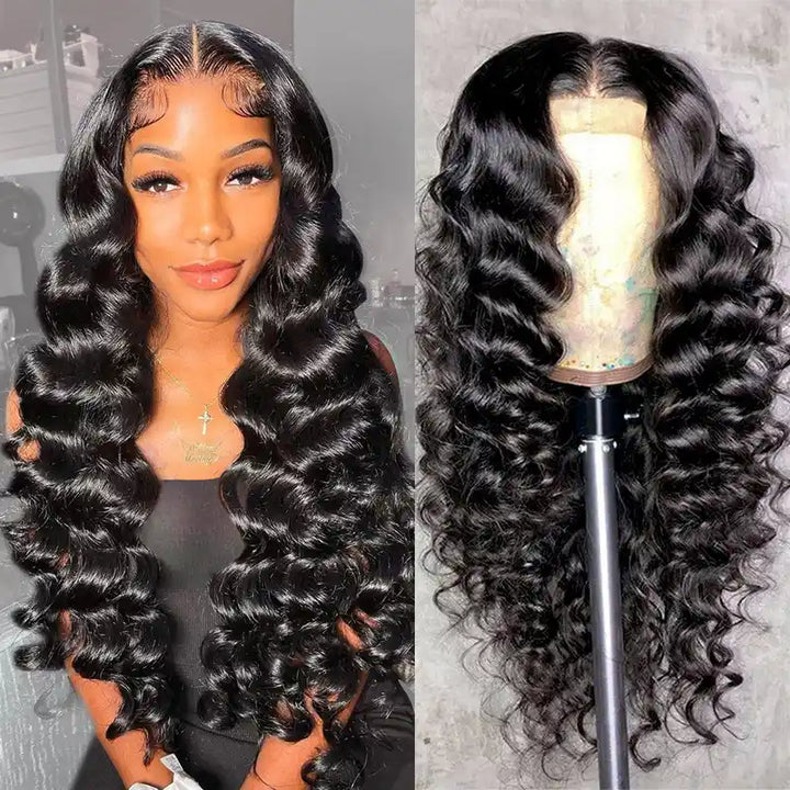 Dorsanee Hair 6x6 HD Invisible Lace Closure Wig Loose Wave 100% Virgin Human Hair Wig