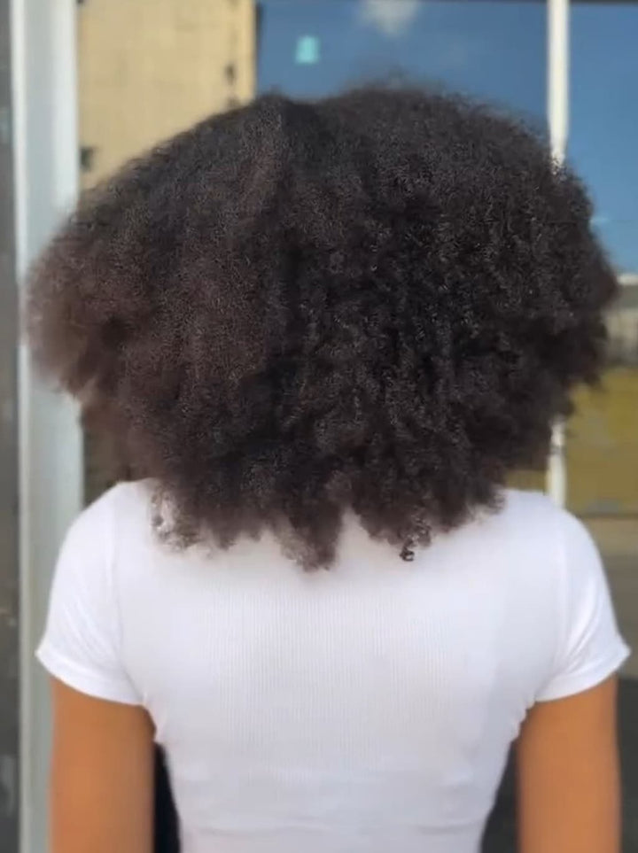 Dorsanee Short Afro Kinky Straight Bob 13x4 Lace Frontal Human Hair Wigs