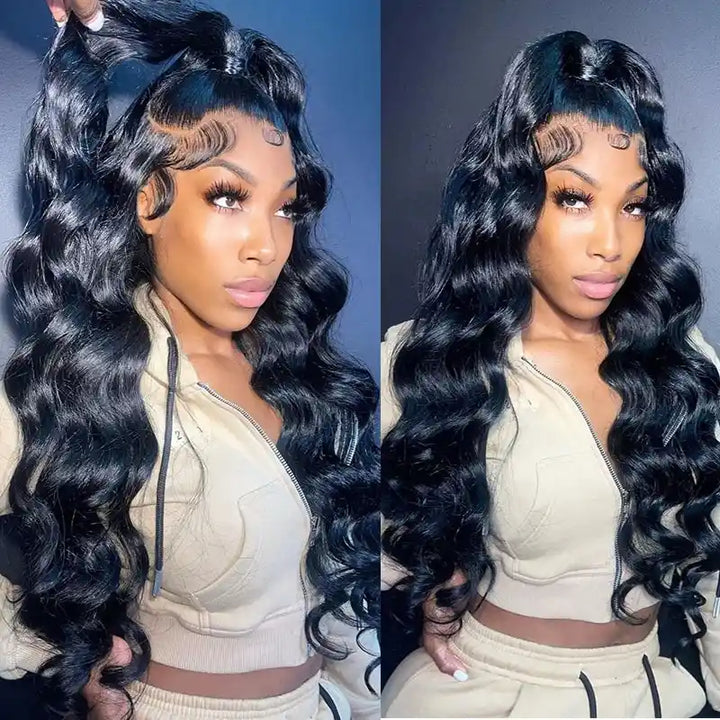 Dorsanee Hair 13x4 HD Lace Front Wig Pre-plucked Loose Wave Human Hair Wig for black woman