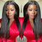Dorsanee Hair 13x6 Kinky Straight Transparent Lace Front Wig 100% Virgin Human Hair Wig for woman