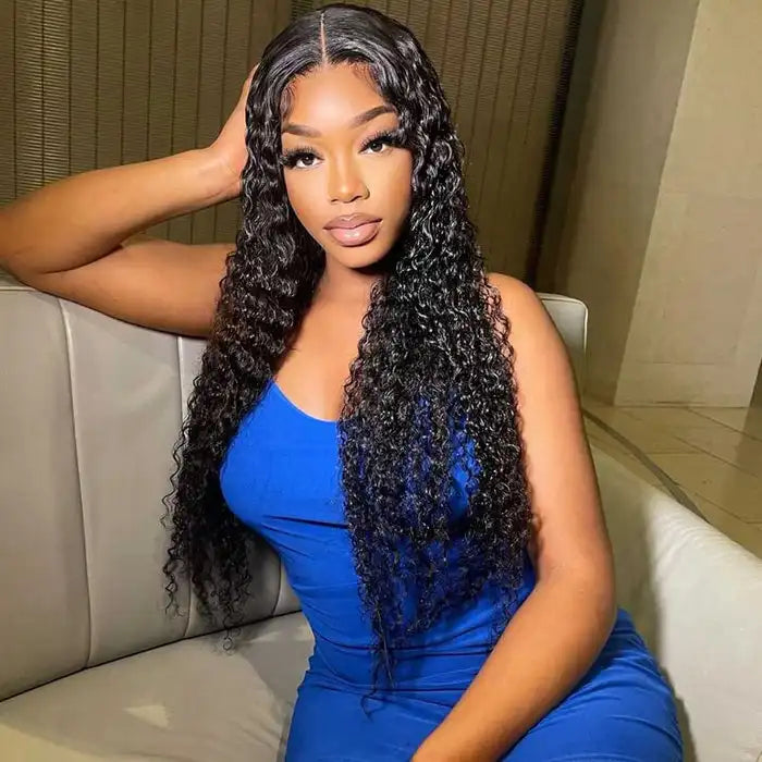 Dorsanee hair jerry curly 5×5 HD lace closure human hair wigs for black girls