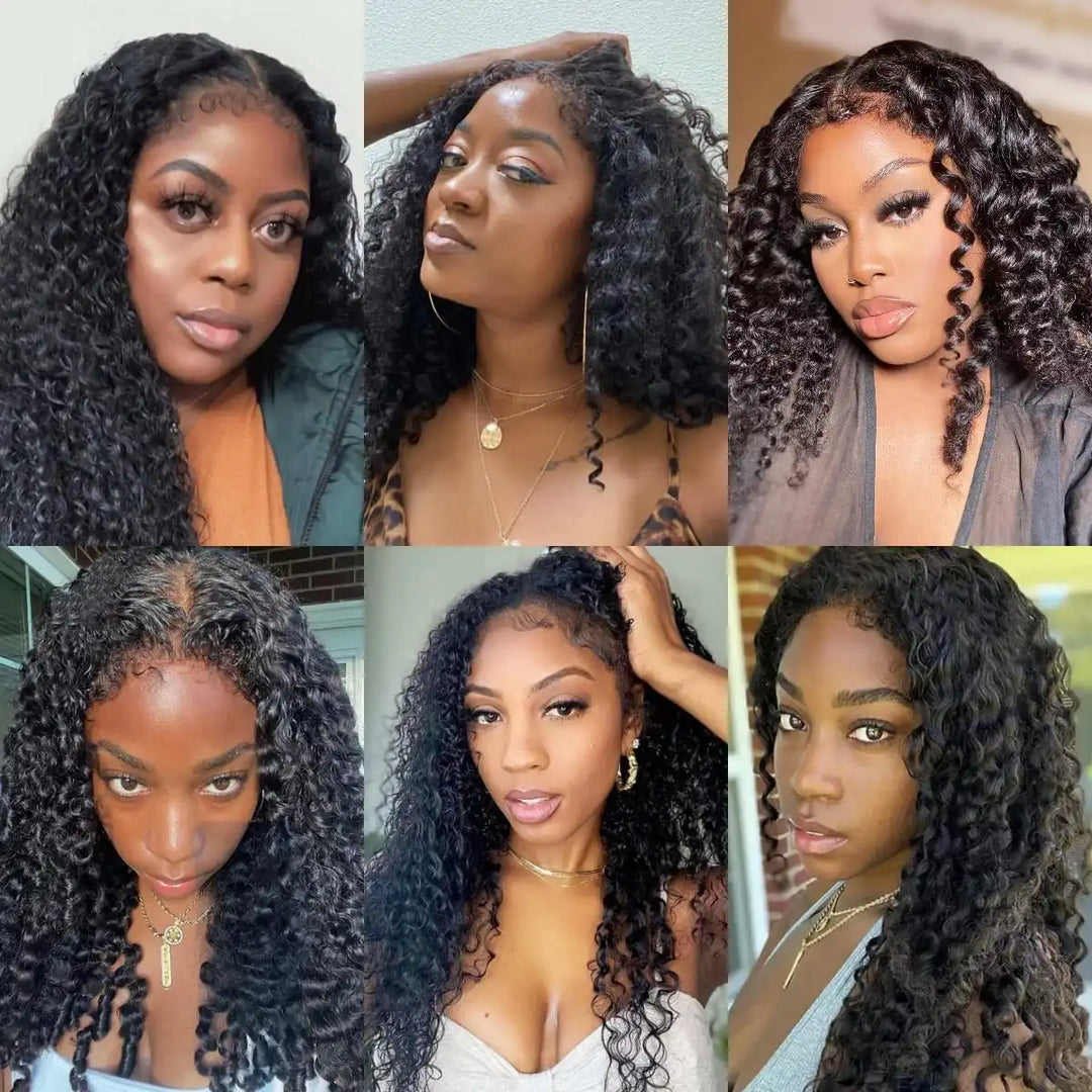 Dorsanee Hair 4C Kinky Edge Wig Realistic Hairline Jerry Curly 13x4 Lace Front Wig for woman