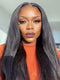 Dorsanee 250 Density  13x6 Kinky Straight Transparent Lace Front Wig 100% Virgin Human Hair Wig
