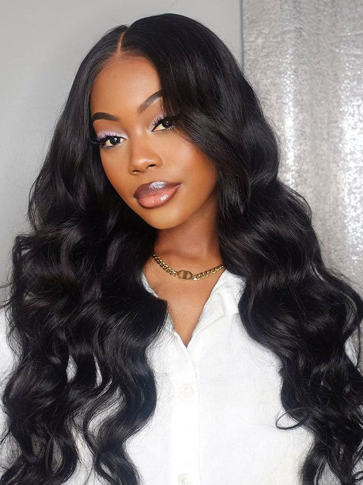 Dorsanee Hair Wear Go 6x4.5 Pre Cut Lace Quick & Easy Body Wave Black Human Hair Wig