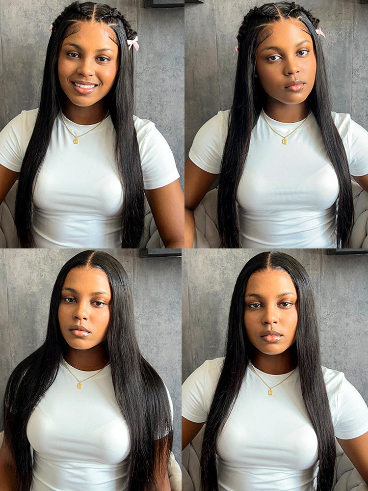 Dorsanee Wear Go Glueless 6X4 Pre-cut Lace Closure Straight Human Hair Wigs