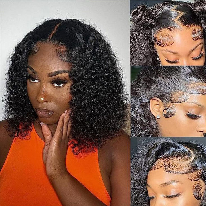 Two Wigs = $169 | 14" 13x4 Lace Front Body Wave Bob Wig + 14" 13x4 Lace Front Jerry Curly Bob Wig