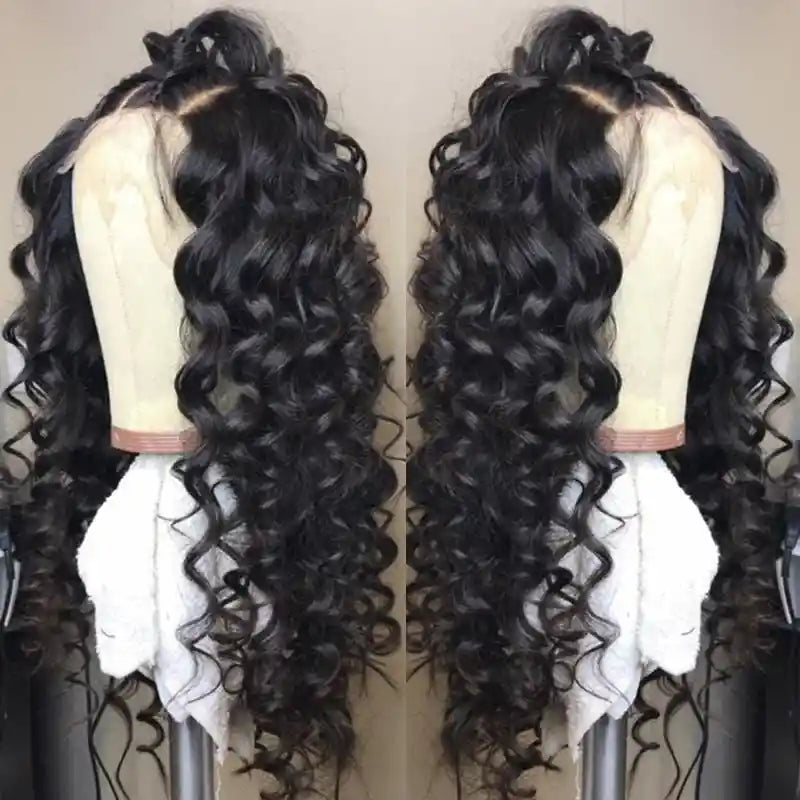 Dorsanee Hair Best Loose Wave 13x6 Lace Front Human Hair Wigs Big Heatless Curls Hairstyle Human Hair Wig