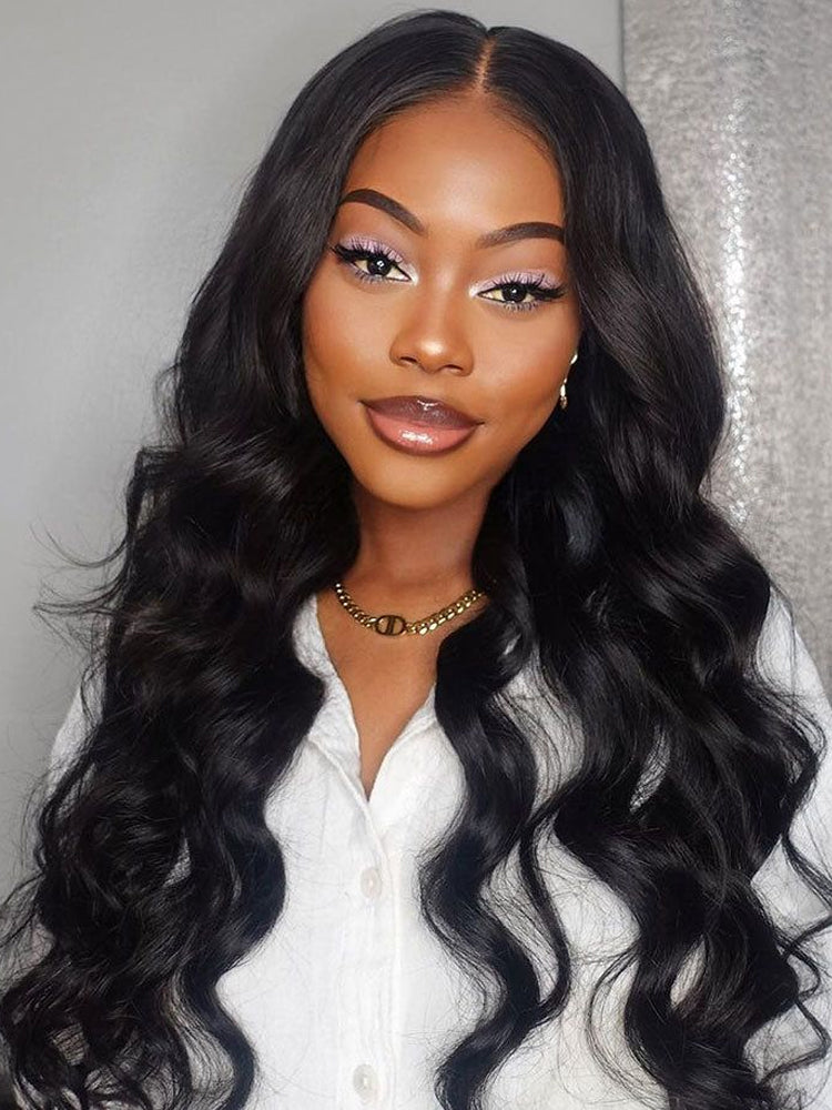 Tiktokers Recommend 180% Density Body Wave HD Lace Frontal Wig Pre Bleached Glueless Wig