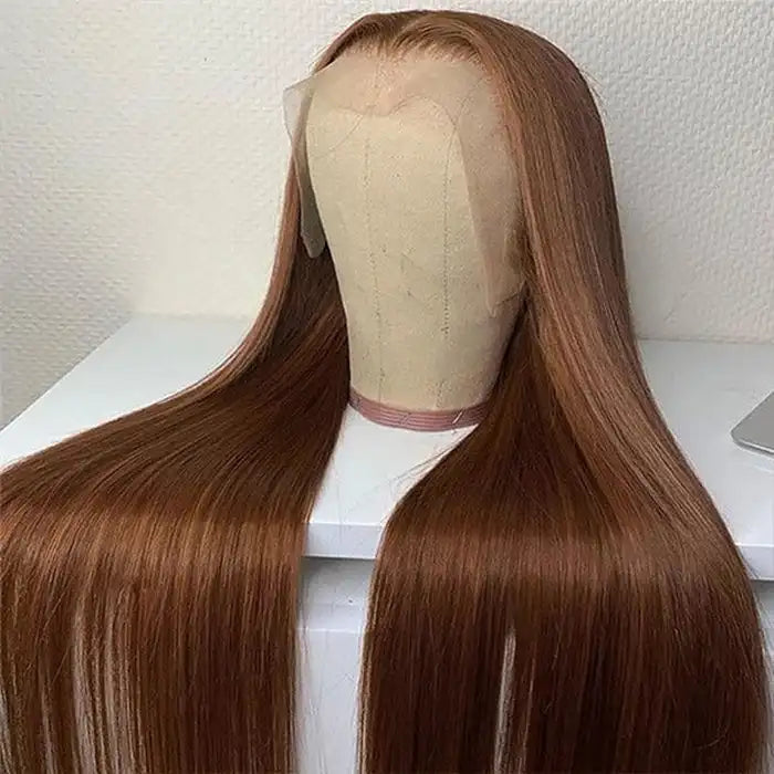 Dorsanee hair straight brown 13×4 HD lace front human hair wigs