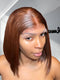 Dorsanee 8 10 12 inch Auburn Brown Short Bob 13X4 Lace Front Human Hair Wigs