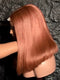 Dorsanee 8 10 12 inch Short Bob Warm Auburn Copper Brown Straight 13x4 Lace Front Virgin Human Hair Wigs