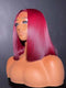Dorsanee 8 10 12inch Short Bob Chestnut Burgundy Red Chocolate Brown Elegant 13x4 Lace Frontal Human Hair Wigs