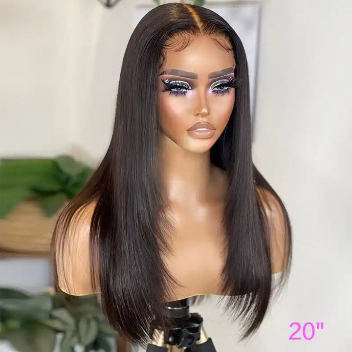 Dorsanee Hair Layered Straight 13X4 Full Frontal Closure SKINLIKE Real HD Lace Wig for woman