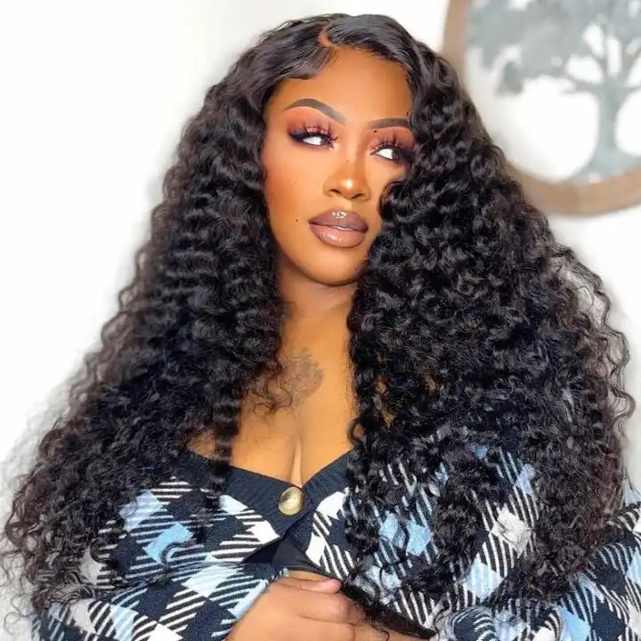 Dorsanee Hair Deep Wave Wear & Go Glueless 6x4 Lace Closure Wig Pre Cut Lace with Natural Hairline Beginner Friendly for woman