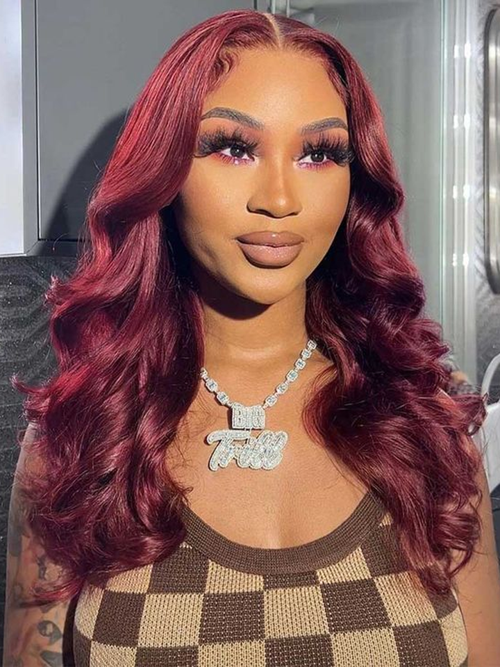 99J_Burgundy_Red_Glueless_Lace_Front_Human_Hair_Wigs_Body_Wave_13x4_Lace_Frontal_Wig