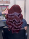Dorsanee 99J Burgundy Red Loose Body Wave 300 Density 13x4 Lace Front Human Hair Wigs