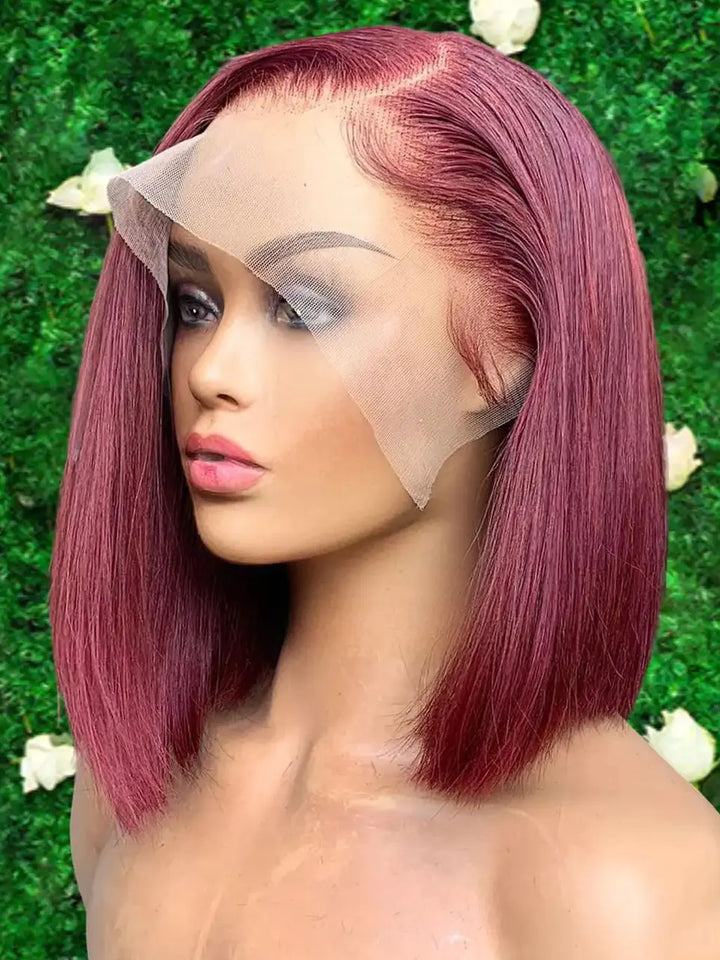 99J_Burgundy_Straight_Short_Hair_Bob_Wig_Lace_Front_Human_Hair_Bob_Wigs