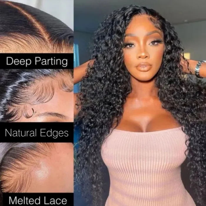 Dorsanee Hair Jerry Curly Wear Go Glueless 6x4 Lace Closure Wig Pre Cut Lace with Natural Hairline for black woman