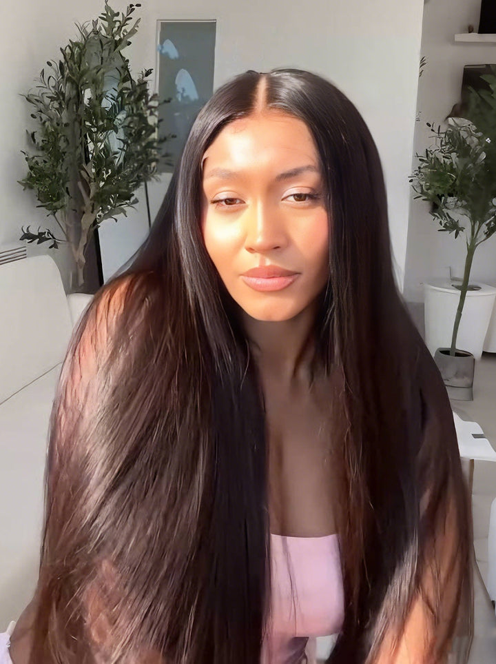 Dorsanee Airy Breathable Full Lace Frontal Free Part Natural Scalp Human Hair Wigs