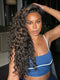 Dorsanee Balayage Brown Highlights Burmese Curly 13x4 Lace Front Human Hair Wig 250 300 Density