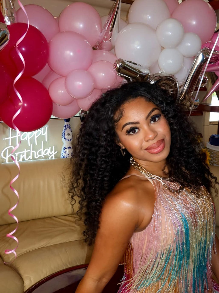 Dorsanee Birthday 250 300 Density Kinky Curly 13x4 Lace Front Virgin Human Hair Wig