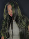 Dorsanee Black With Green Highlights 13x4 Lace Front Virgin Human Hair Wig