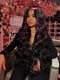 Dorsanee Black With Purple Highlights Money Piece 13x4 Lace Front Human Hair Wig