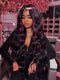 Dorsanee Black With Purple Highlights Money Piece 13x4 Lace Front Human Hair Wig